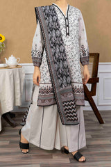 NPSL3115 Digital Printed Lawn Suit - Stitched 3 PC