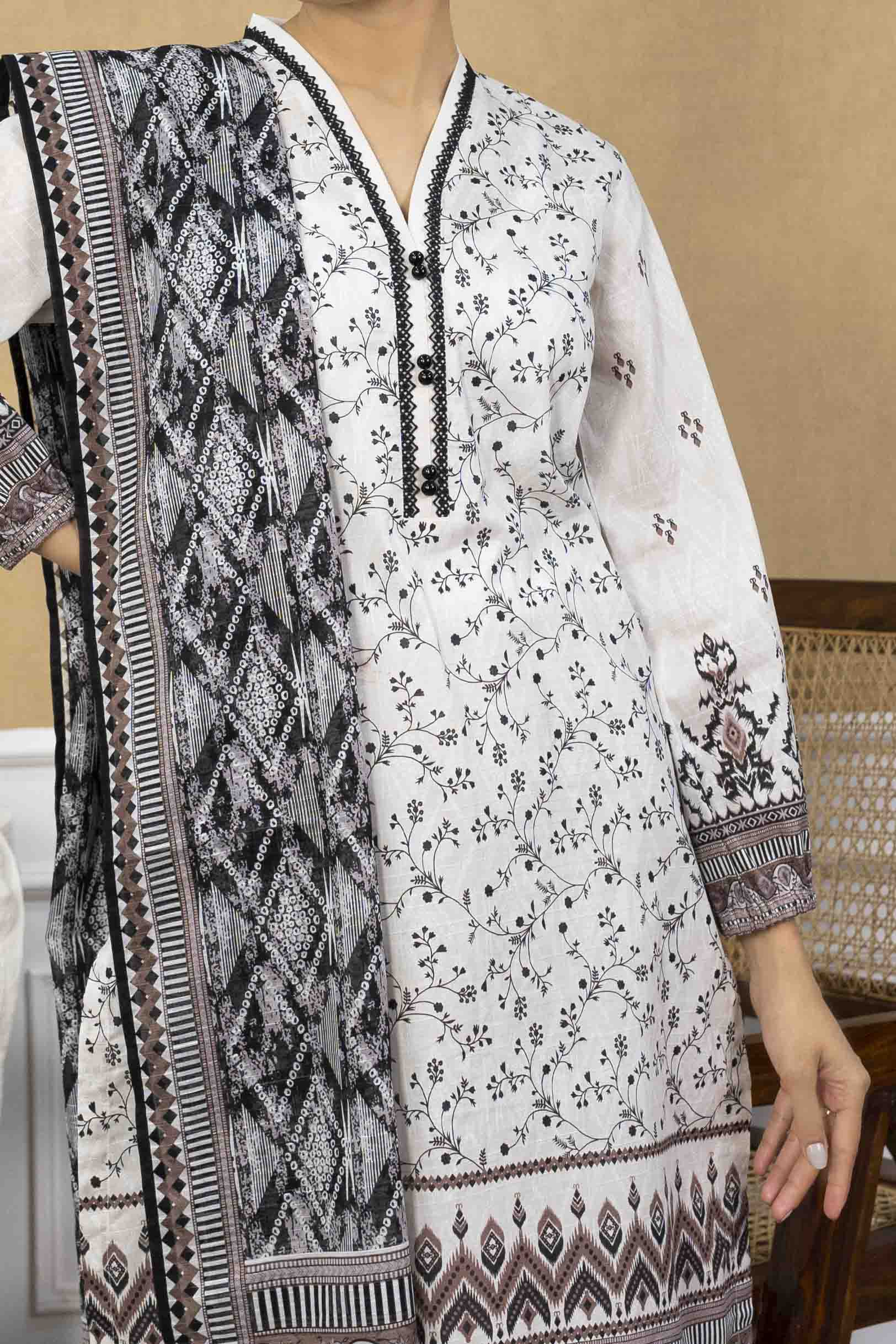 NPSL3115 Digital Printed Lawn Suit - Stitched 3 PC