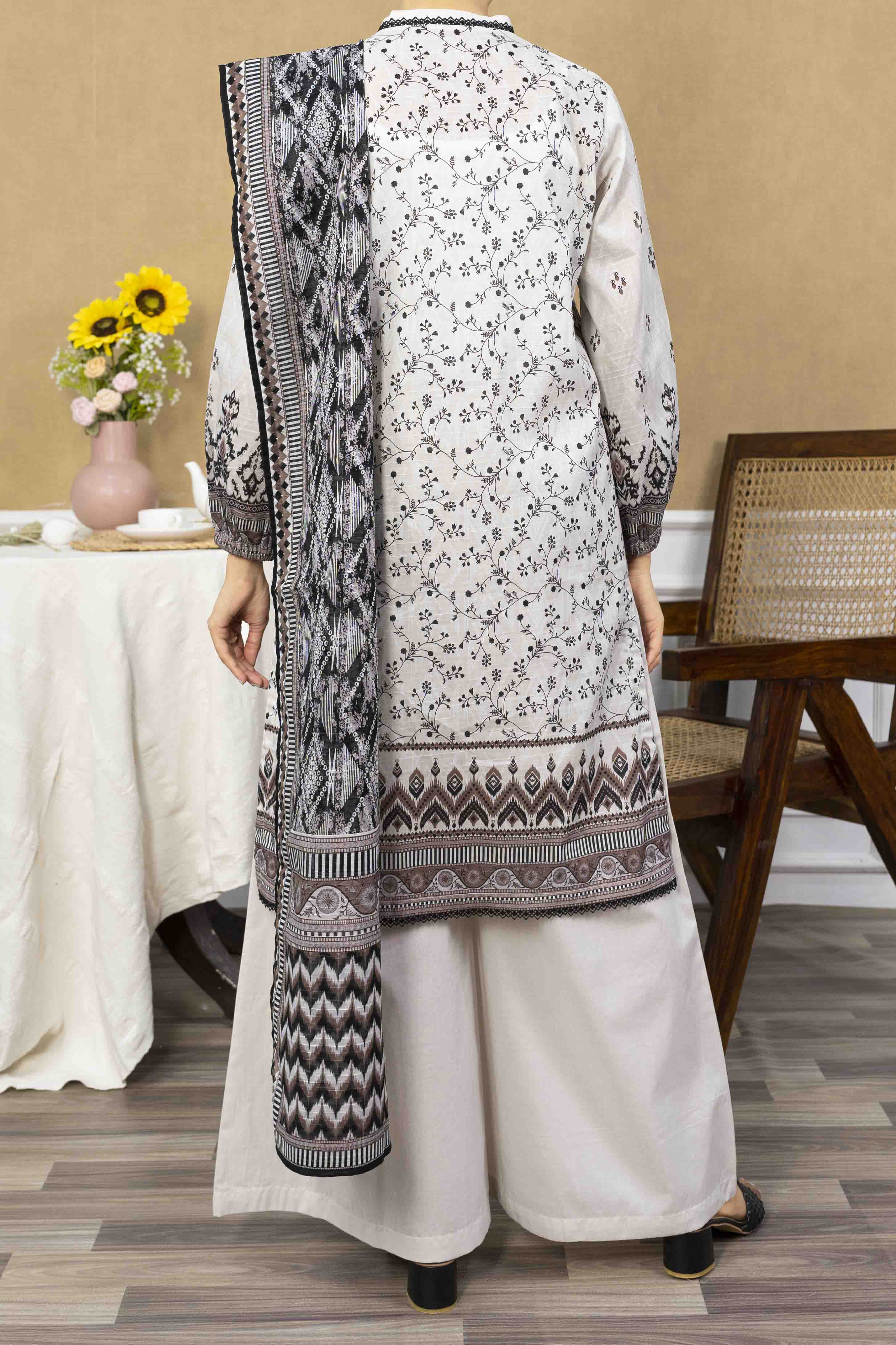 NPSL3115 Digital Printed Lawn Suit - Stitched 3 PC