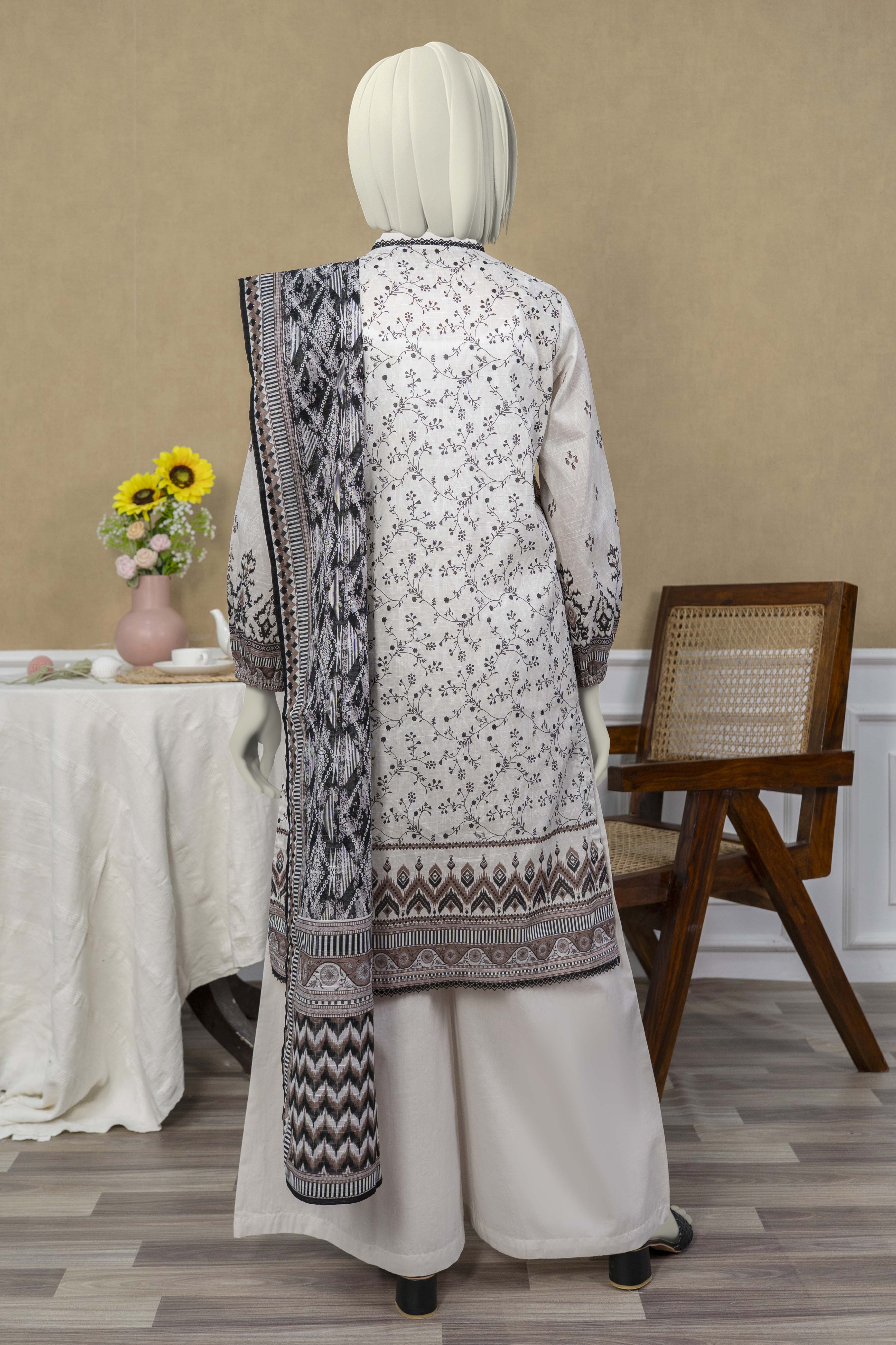 NPSL3174 Digital Printed Lawn Suit - Stitched 3 PC