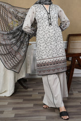 NUSL3264 Printed Lawn Suit - Unstitched 3Pc