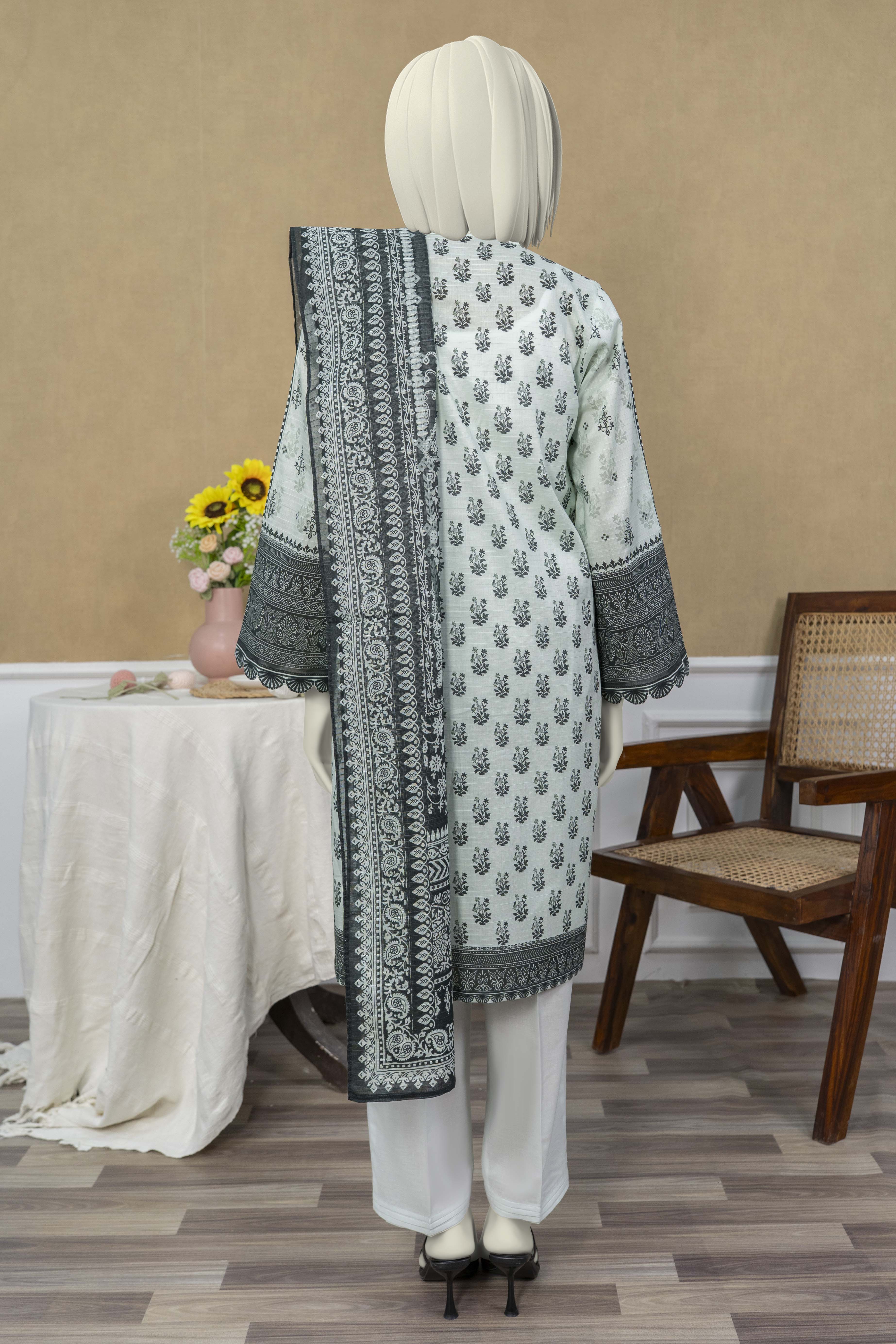 NPSL3172 Digital Printed Lawn Suit - Stitched 3 PC