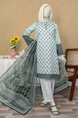 NPSL3172 Digital Printed Lawn Suit - Stitched 3 PC