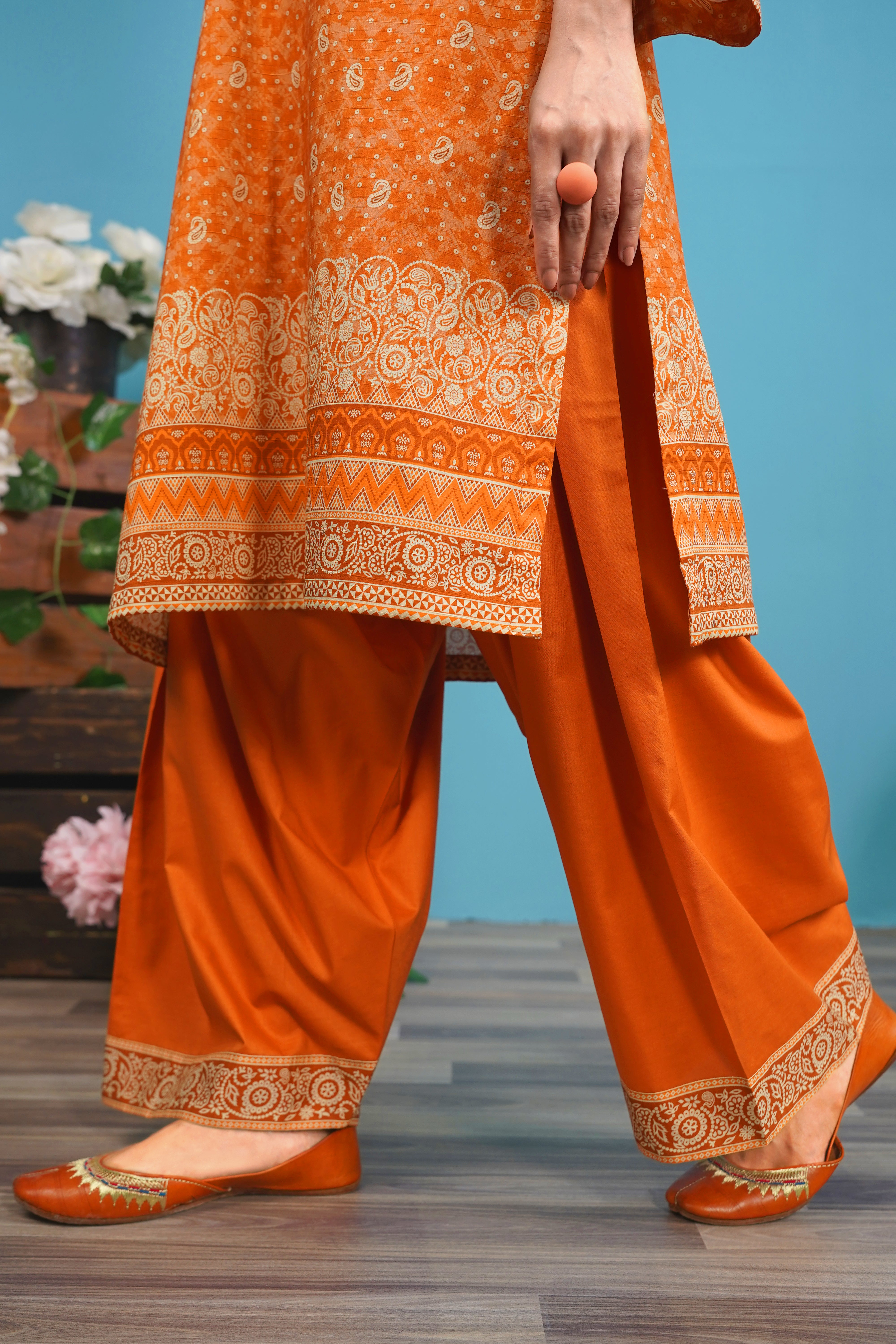 NUSL3280 Printed Lawn Suit - Unstitched 3Pc