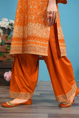 NUSL3280 Printed Lawn Suit - Unstitched 3Pc