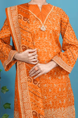 NUSL3280 Printed Lawn Suit - Unstitched 3Pc