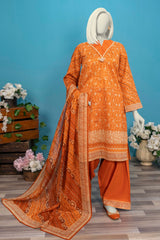 NUSL3280 Printed Lawn Suit - Unstitched 3Pc