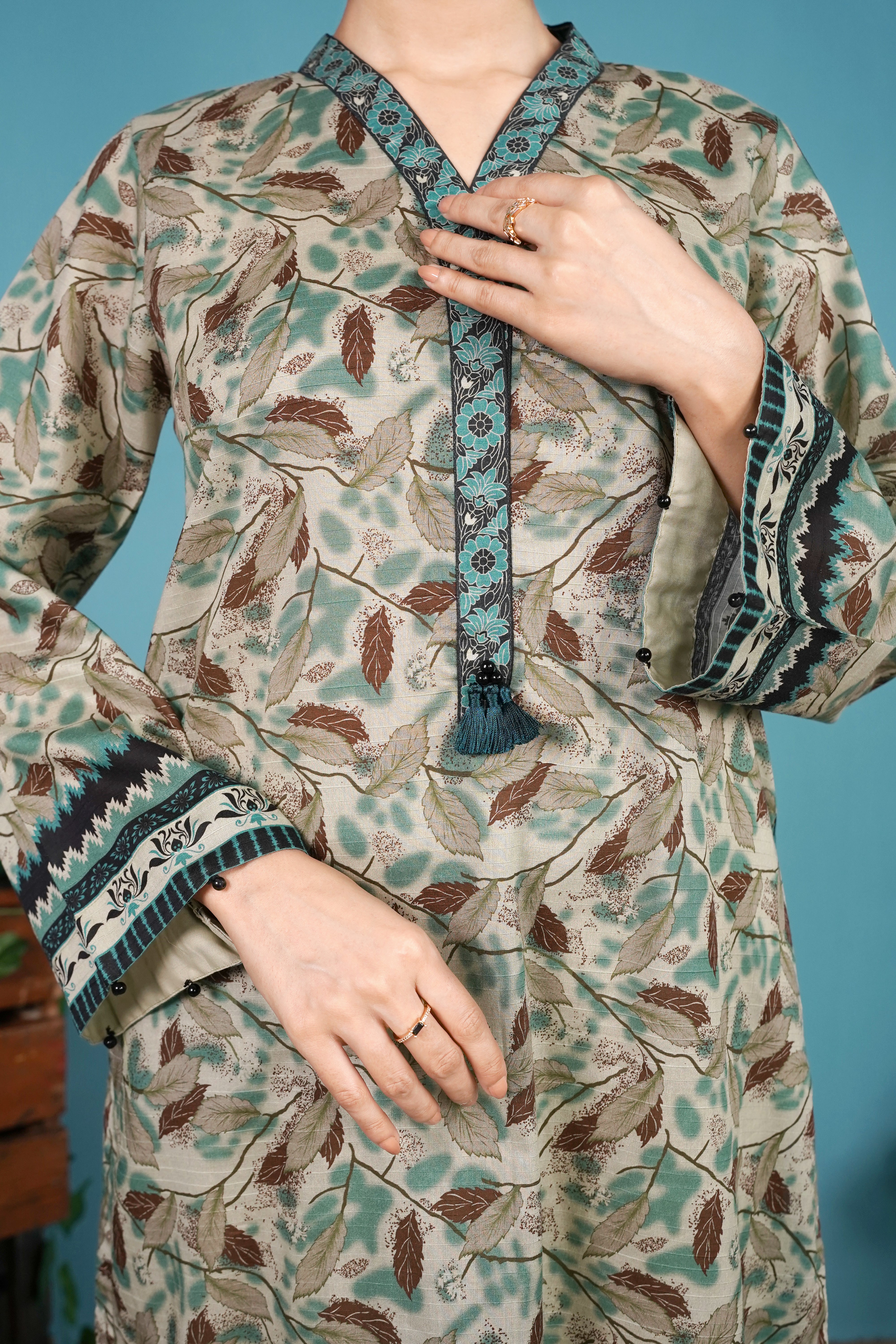 NUSL3277 Printed Lawn Suit - Unstitched 3Pc