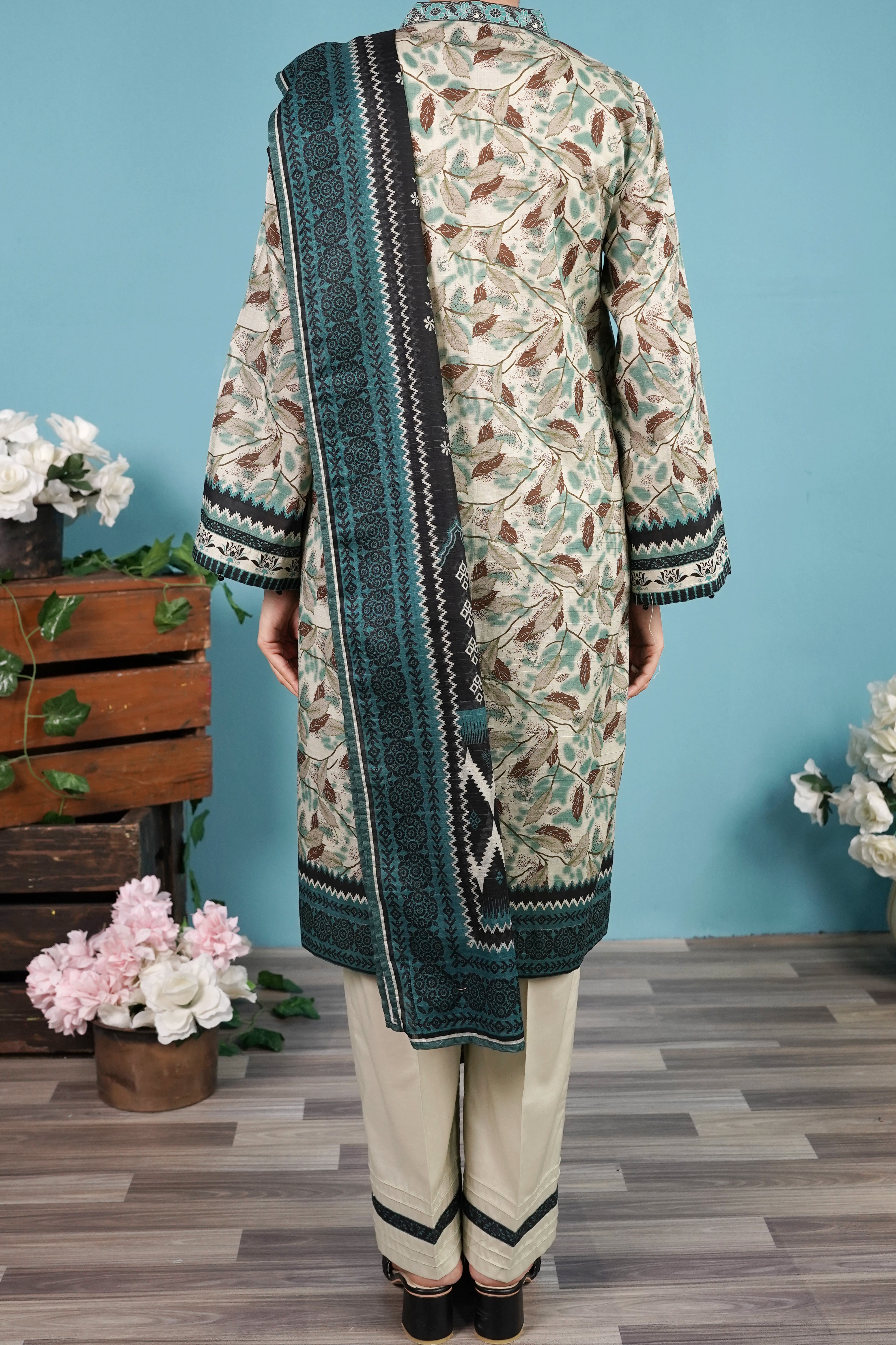 NUSL3277 Printed Lawn Suit - Unstitched 3Pc