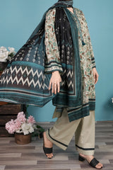 NUSL3277 Printed Lawn Suit - Unstitched 3Pc