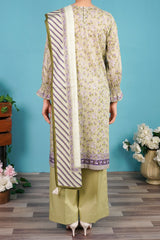 NUSL3282 Printed Lawn Suit - Unstitched 3Pc