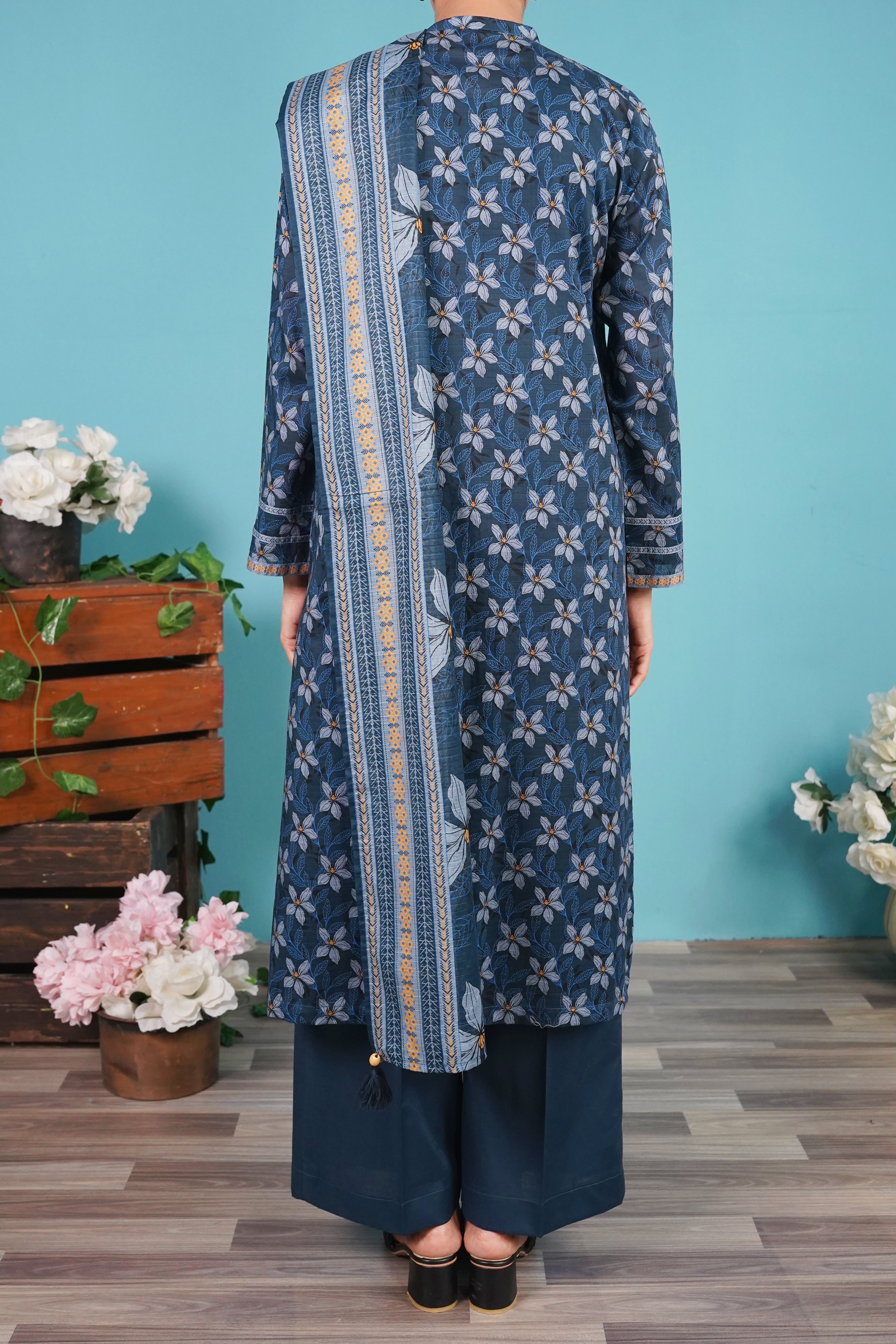 NPSL3112 Digital Printed Lawn Suit - Stitched 3 PC