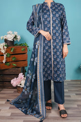 NUSL3278 Printed Lawn Suit - Unstitched 3Pc