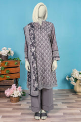 NUSL3279 Printed Lawn Suit - Unstitched 3Pc