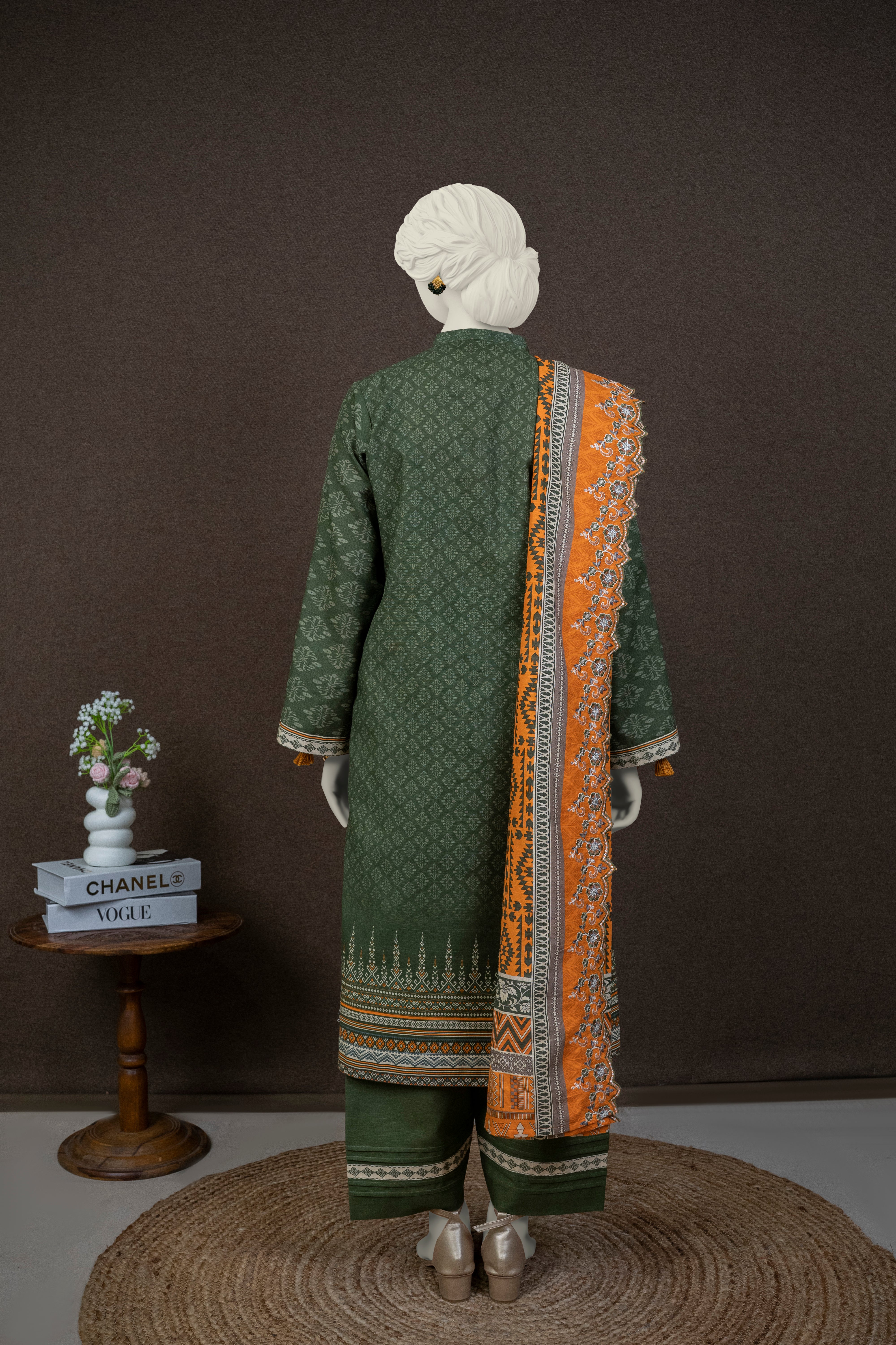 NPWE3041 - Printed Embroidered Khaddar (Stitched 3Pc)