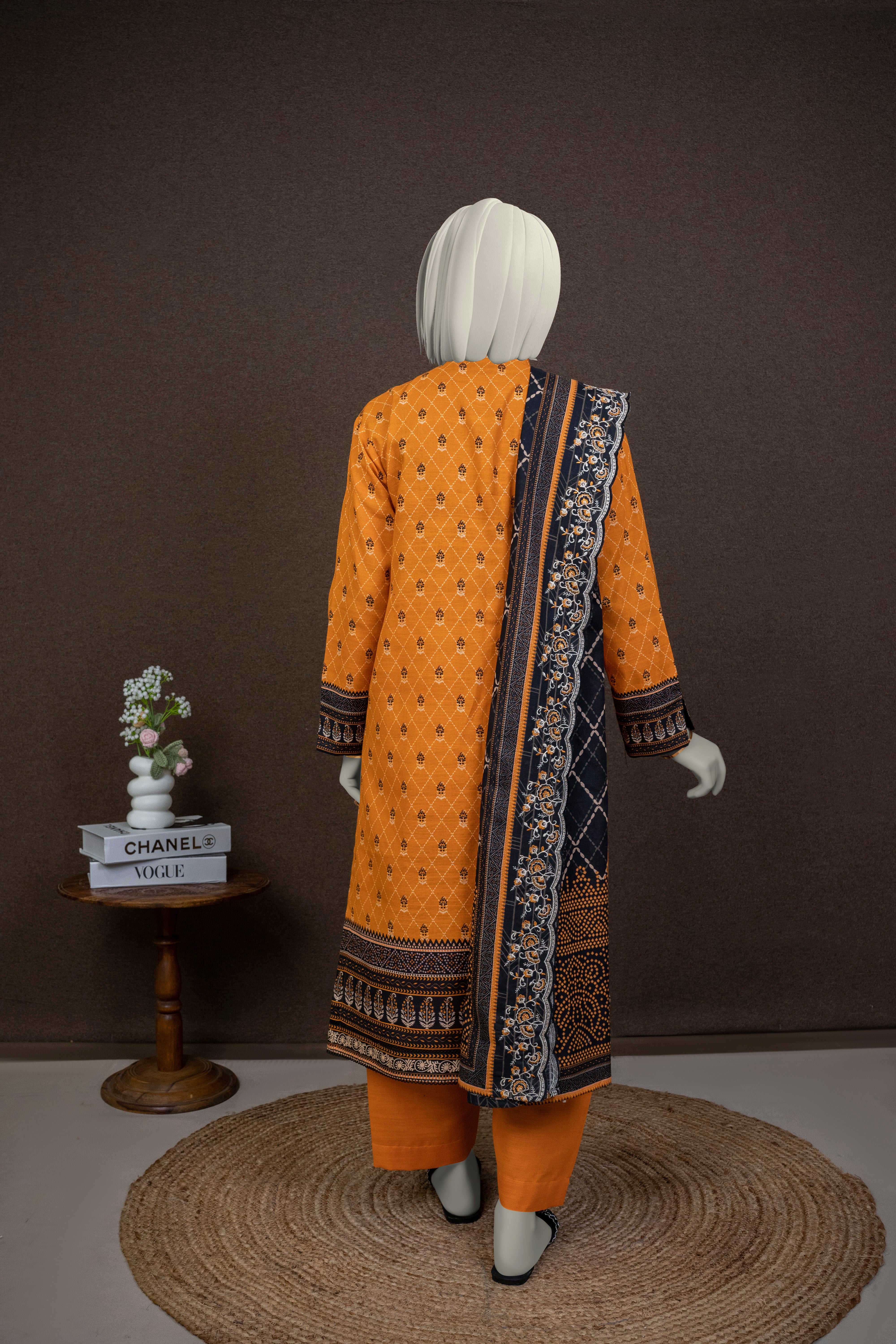 NPWE3035 - Printed Embroidered Khaddar (Stitched 3Pc)