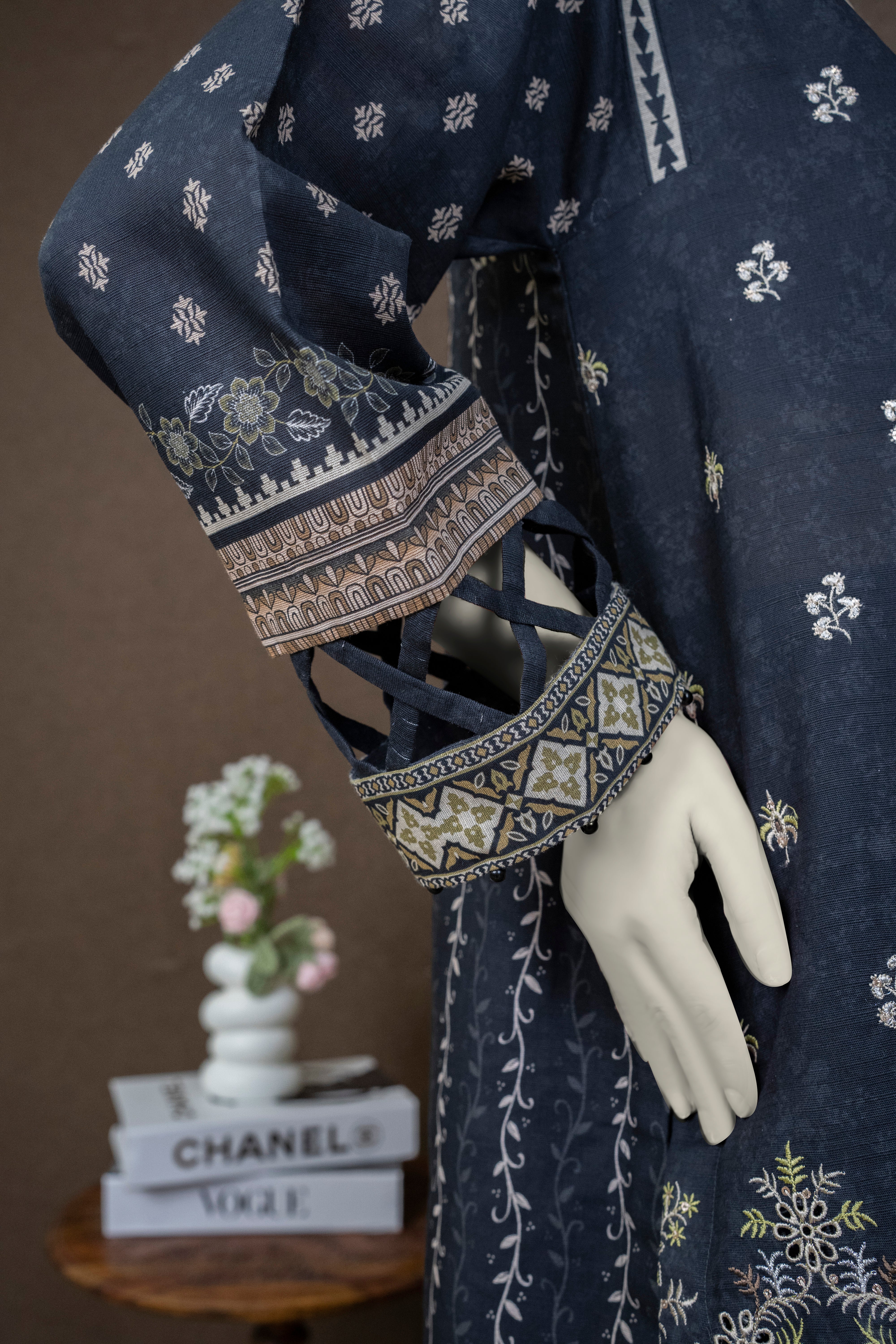 NPWE3039 - Printed Embroidered Khaddar (Stitched 3Pc)