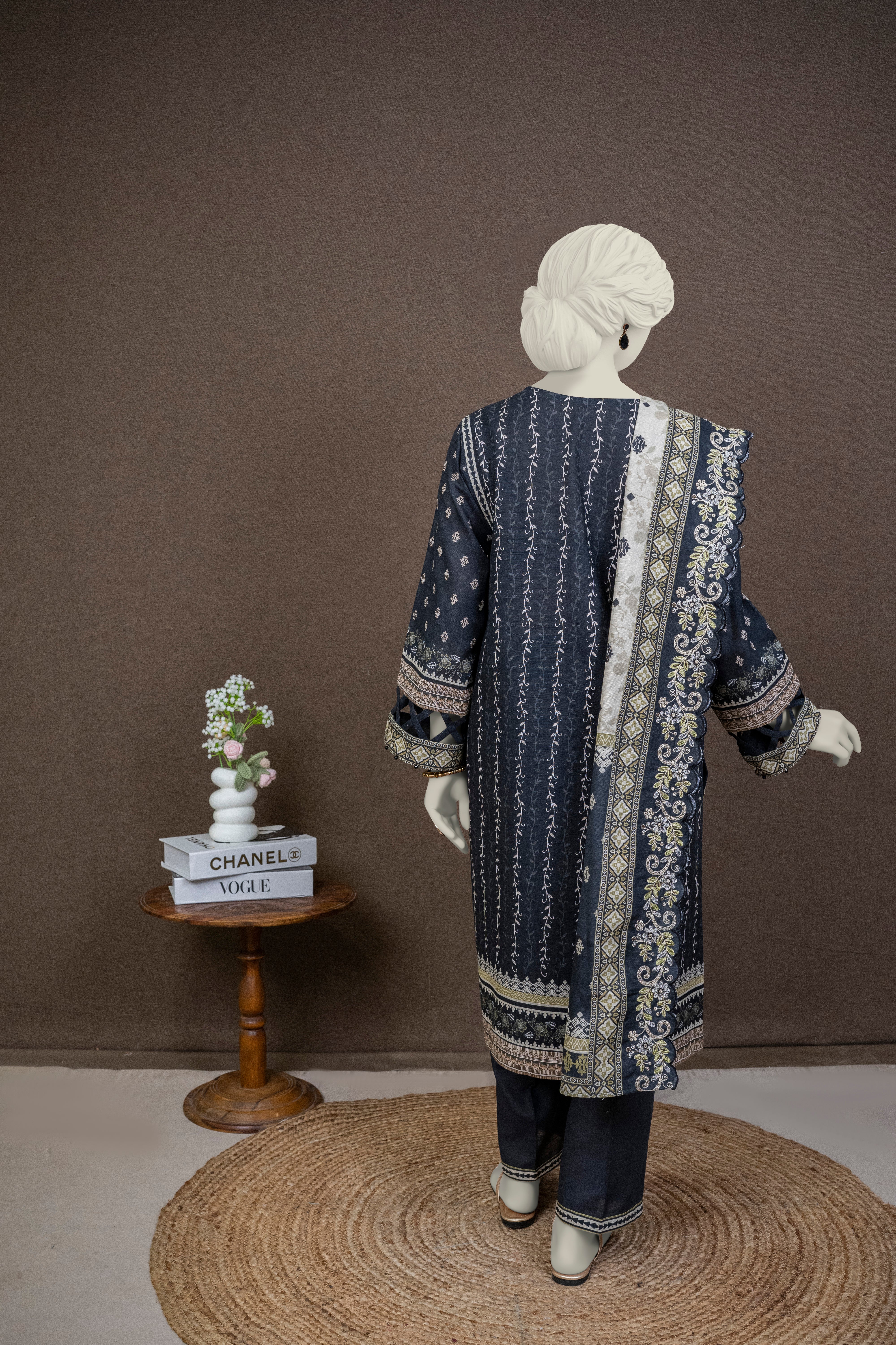 NPWE3039 - Printed Embroidered Khaddar (Stitched 3Pc)