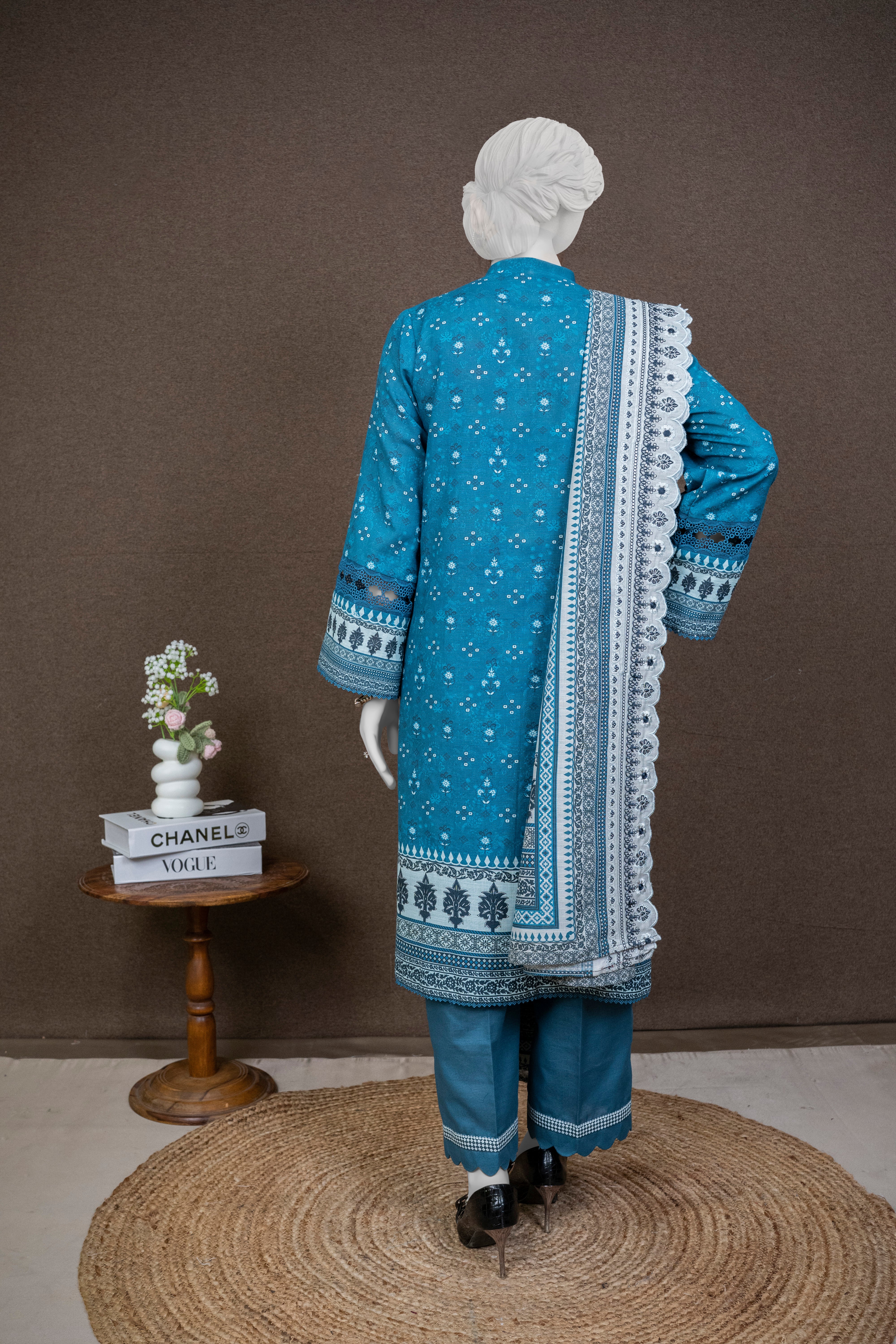 NPWE3032 - Printed Embroidered Khaddar (Stitched 3Pc)