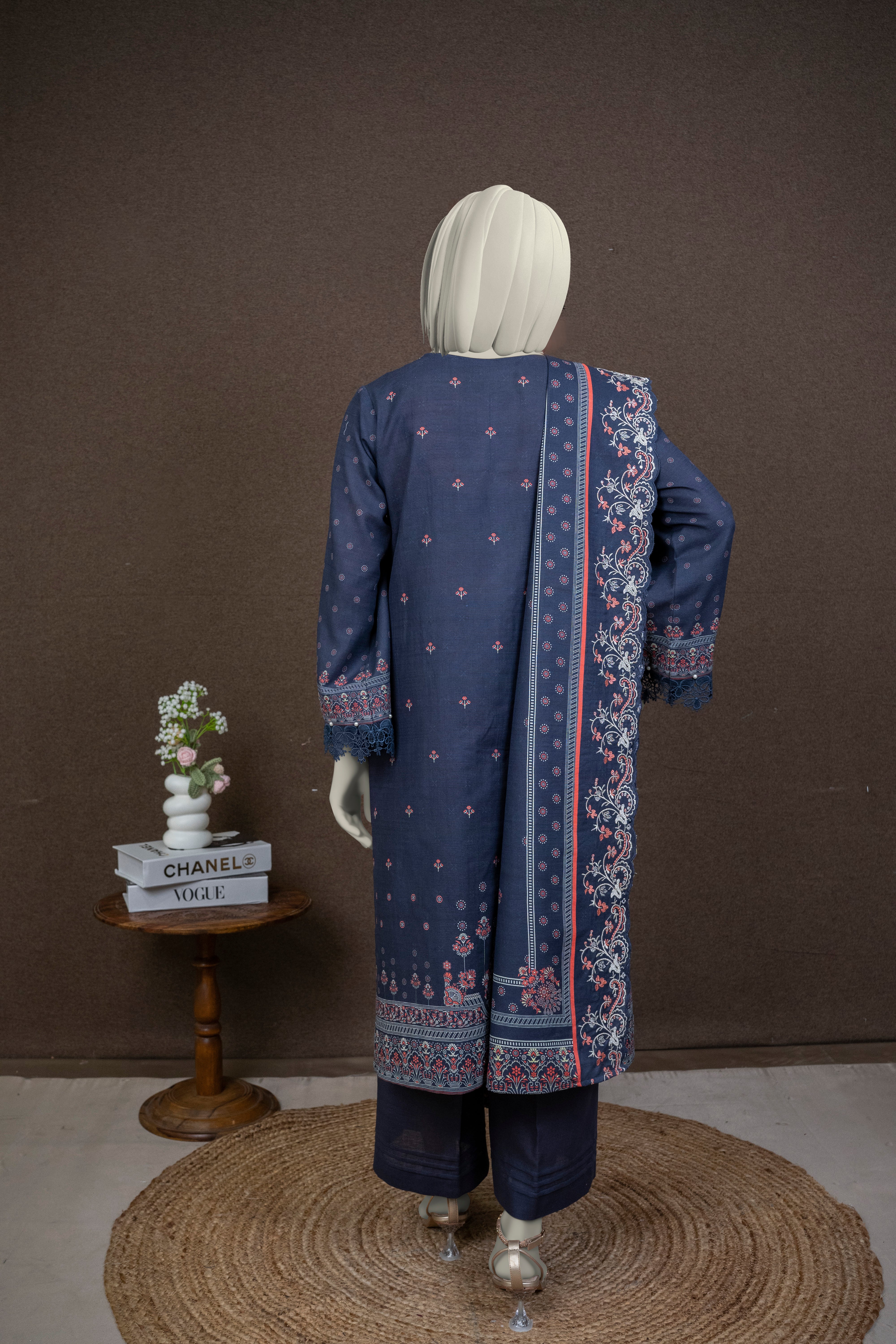 NPWE3034 - Printed Embroidered Khaddar (Stitched 3Pc)