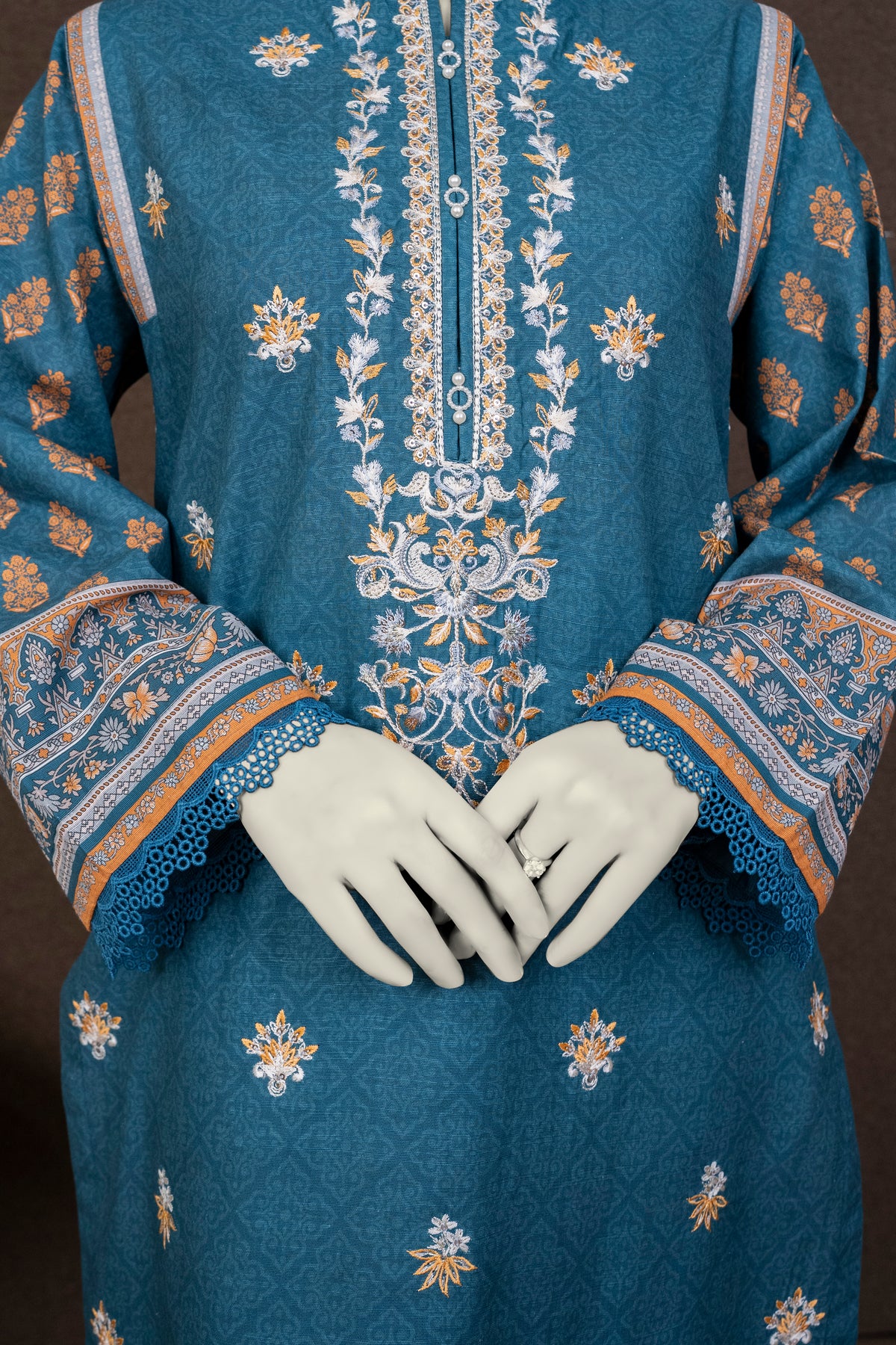 NPWE3037 - Printed Embroidered Khaddar (Stitched 3Pc)