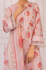 NPSE3153 Printed Embroidered Lawn Suit - 3 Piece