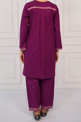 NPSE2065 Embroidered Cambric Suit - Stitched 2 Pc