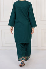 NPSE2066 Embroidered Cambric Suit - Stitched 2 Pc