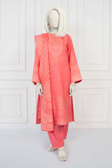 NUSJ3286 Jacquard Lawn Suit - Unstitched 3Pc