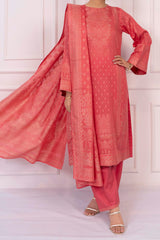 NUSJ3286 Jacquard Lawn Suit - Unstitched 3Pc