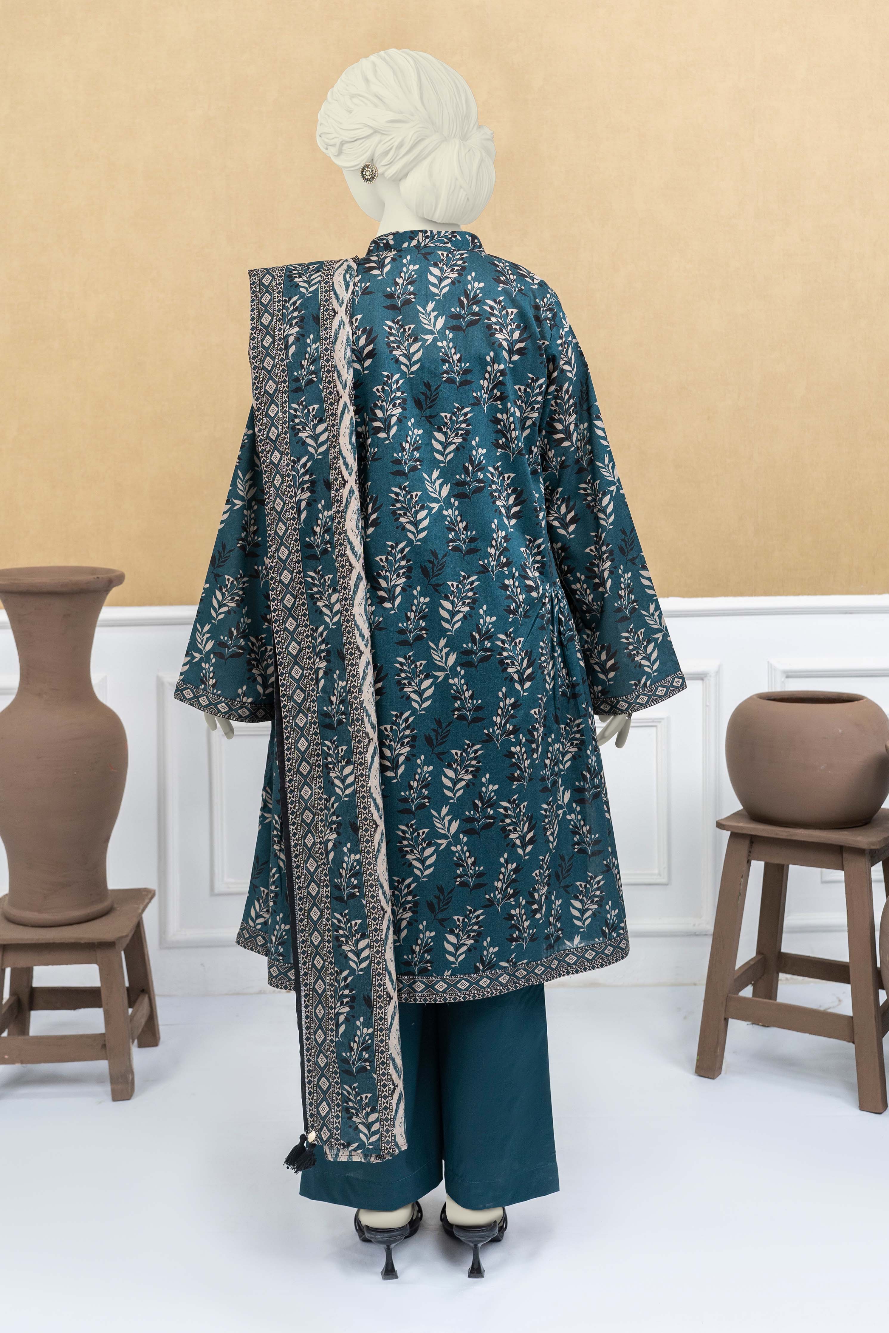 NUSL3223 Printed Lawn Suit - Unstitched 3Pc