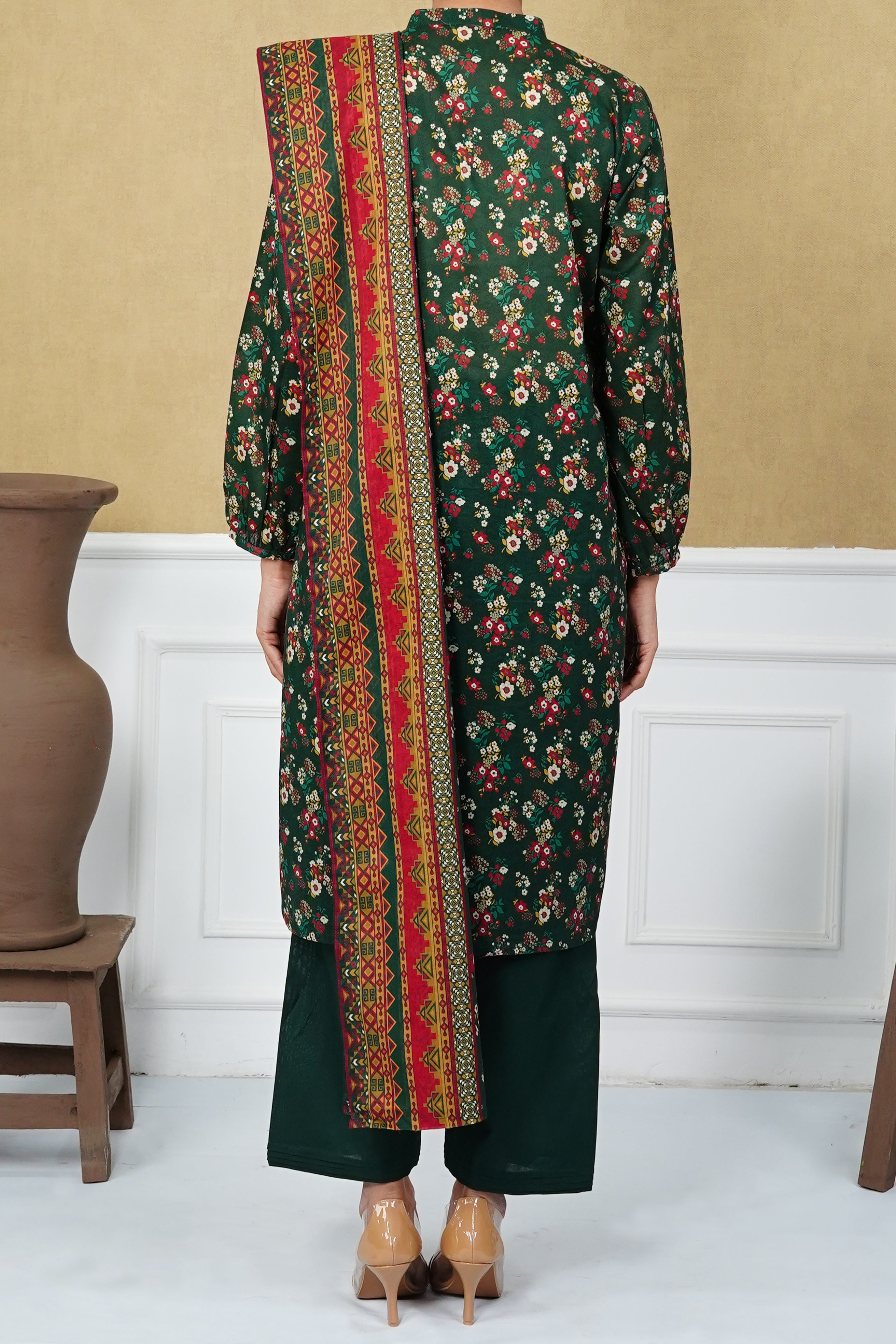 NUSL3217 Printed Lawn Suit - Unstitched 3Pc