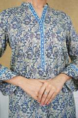 NUSL3215 Printed Lawn Suit - Unstitched 3Pc