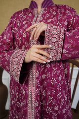 NUSL3214 Printed Lawn Suit - Unstitched 3Pc
