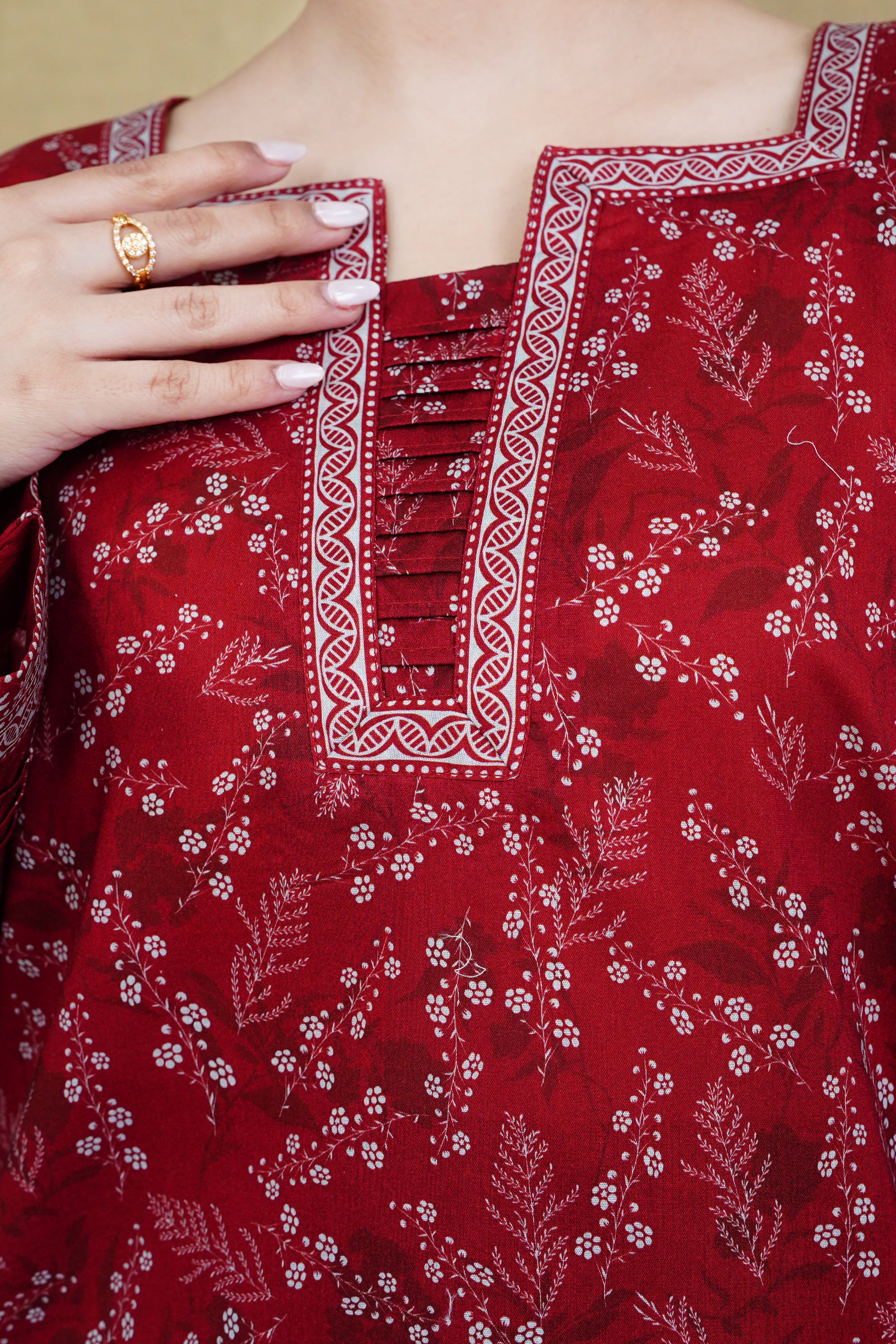 NUSL3218 Printed Lawn Suit - Unstitched 3Pc