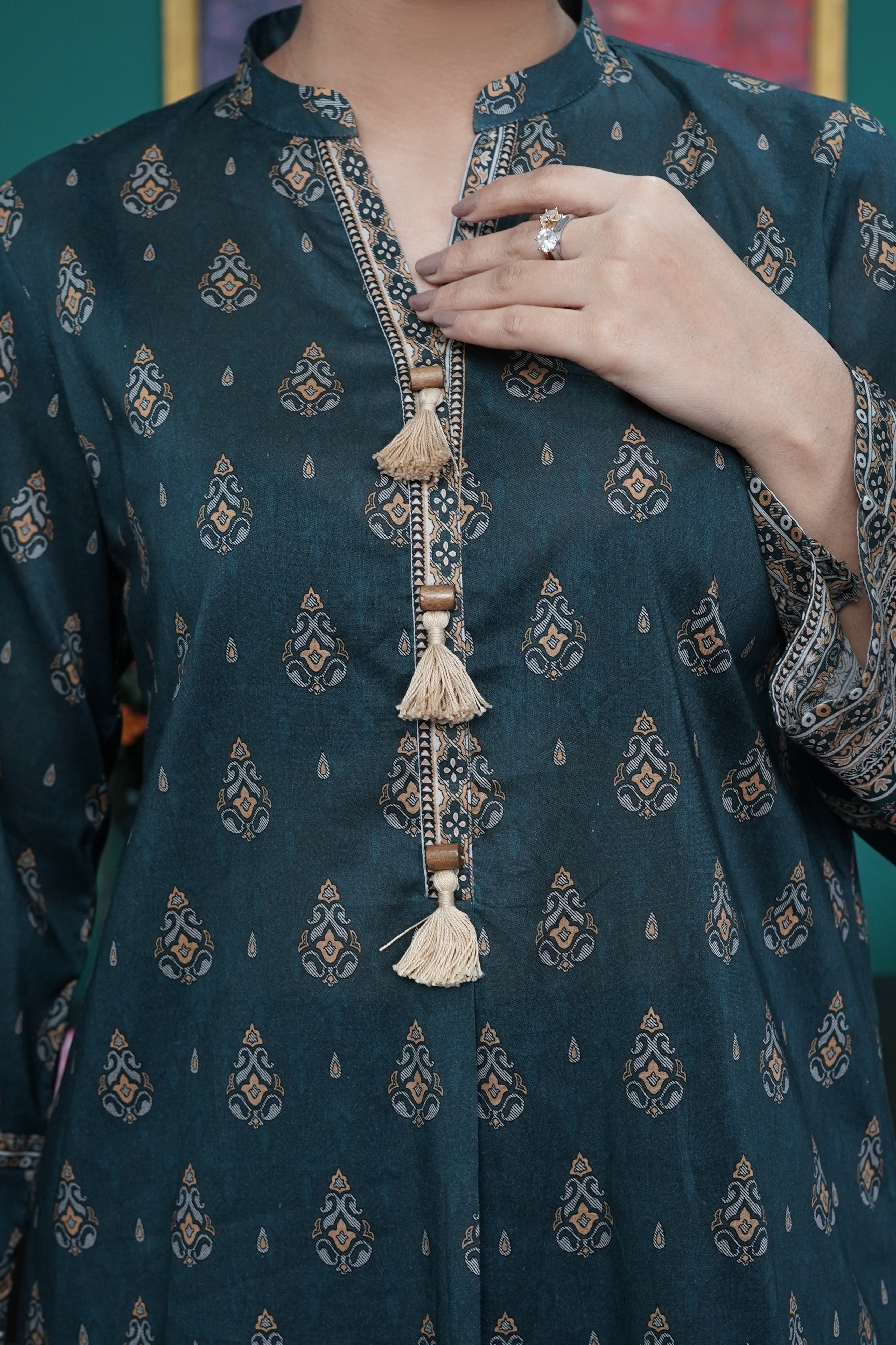 NUSL3236 Printed Lawn Suit - Unstitched 3Pc
