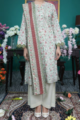 NUSL3232 Printed Lawn Suit - Unstitched 3Pc
