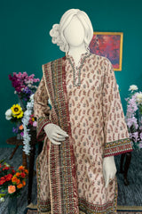 NUSL3226 Printed Lawn Suit - Unstitched 3Pc