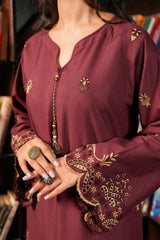 Stitched 2Pc - Embroidered Khaddar - NUWKDS2003