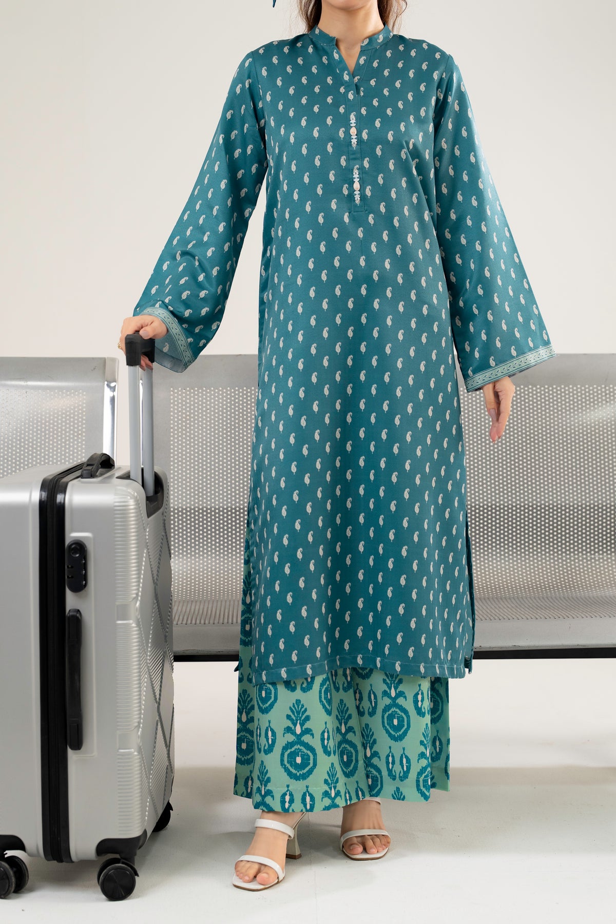 Stitched 2Pc - Printed Herringbone - NPWHB2013