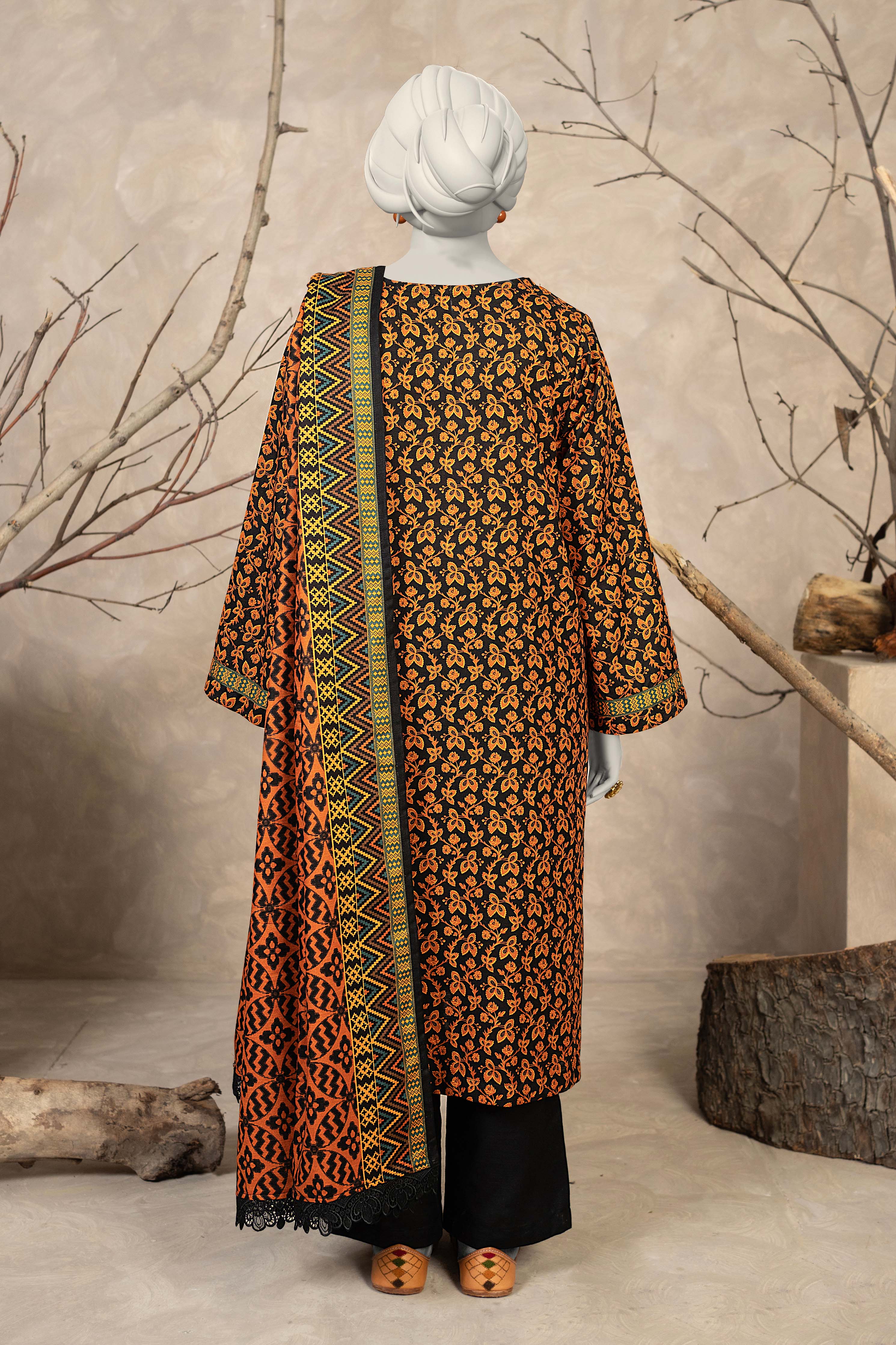 NPWK3017 - Printed Khaddar (Stitched 3Pc)