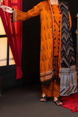 NUSJ3291 Jacquard Lawn Suit - Unstitched 3Pc
