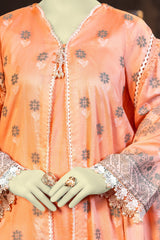 NUSJ3292 Jacquard Lawn Suit - Unstitched 3Pc