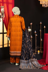 NUSJ3291 Jacquard Lawn Suit - Unstitched 3Pc