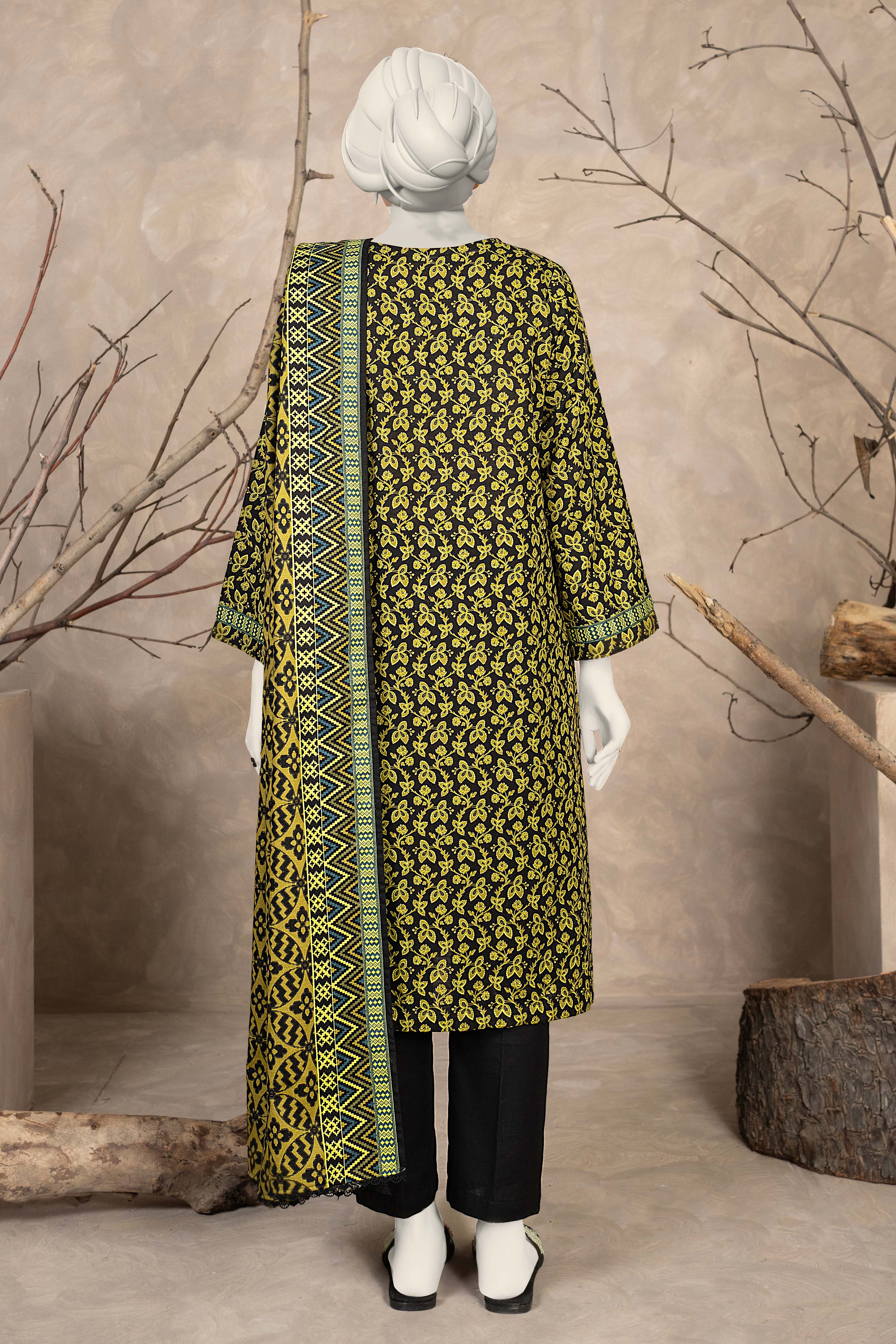 NPWK3021 - Printed Khaddar (Stitched 3Pc)