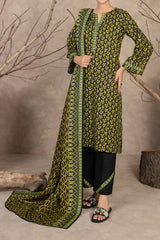 NUW3063 Digital Printed Khaddar Suit - 3 Piece