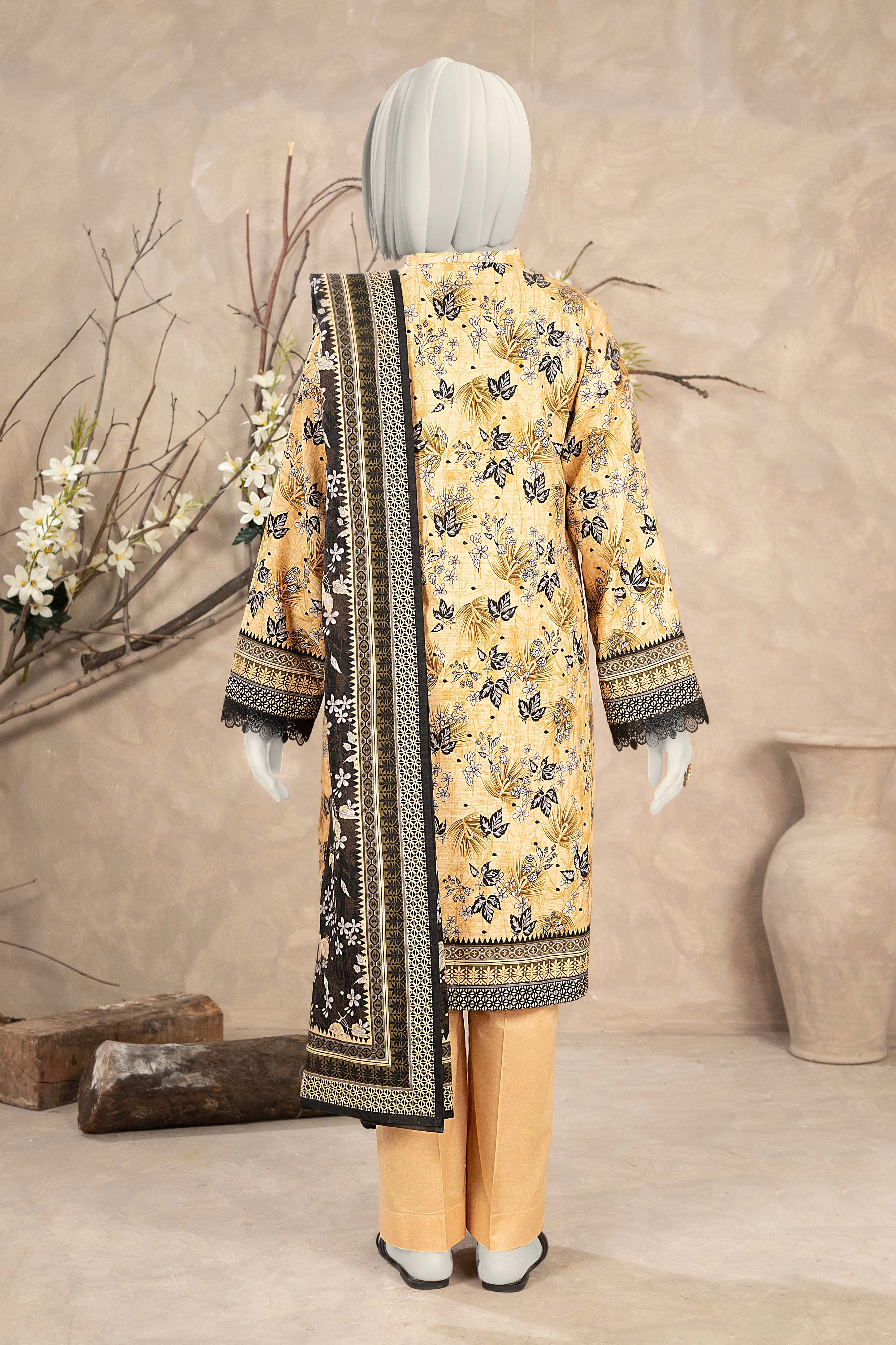 NUW3071 Digital Printed Khaddar Suit - 3 Piece