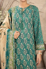 NUW3043 Digital Printed Khaddar Suit - 3 Piece