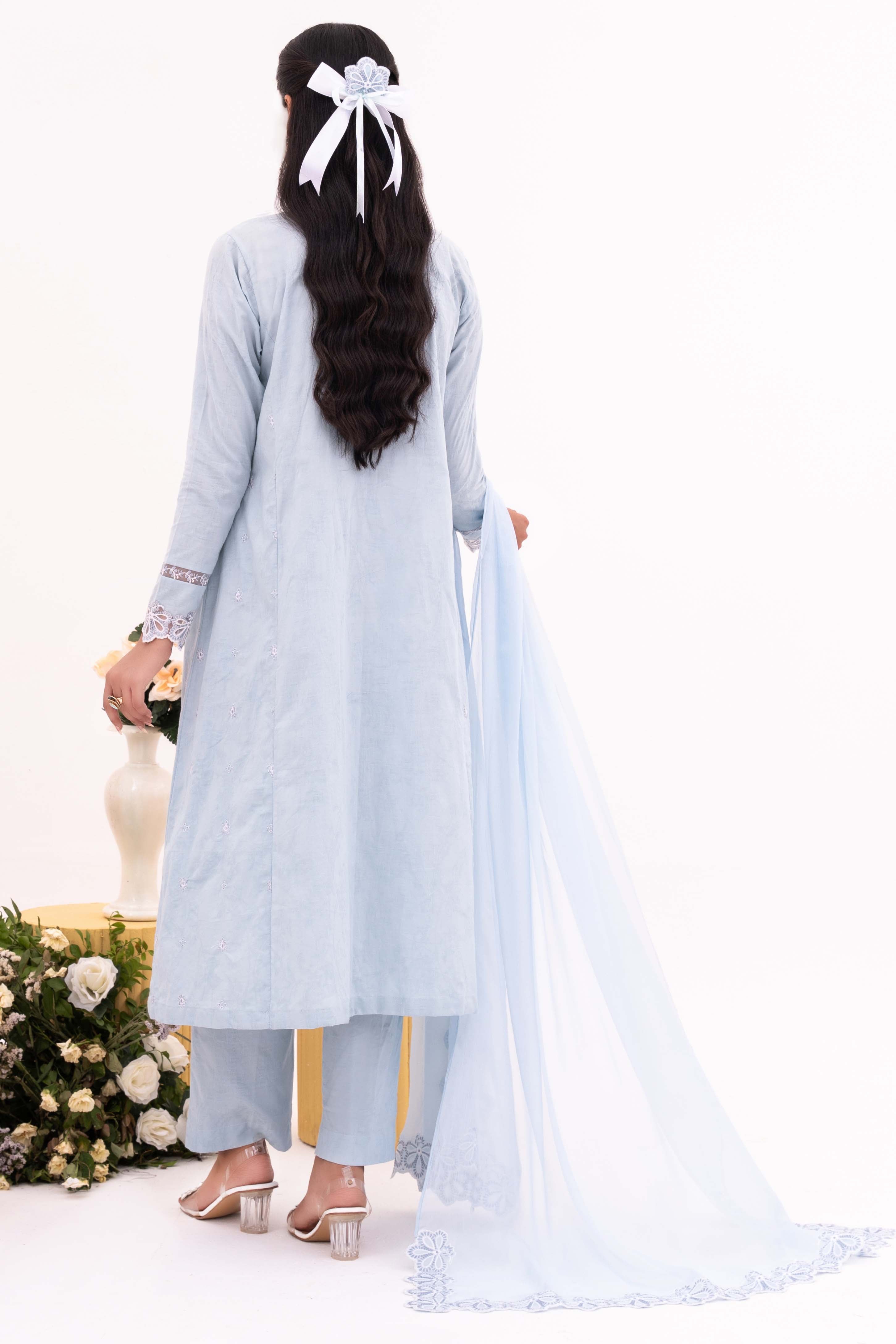 Halo - NPSJ3147 Embroidered Cotton Jacquard Suit ( Stitched 3 Pc)