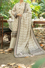 NUW3089 Digital Printed Khaddar Suit - 3 Piece